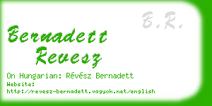 bernadett revesz business card